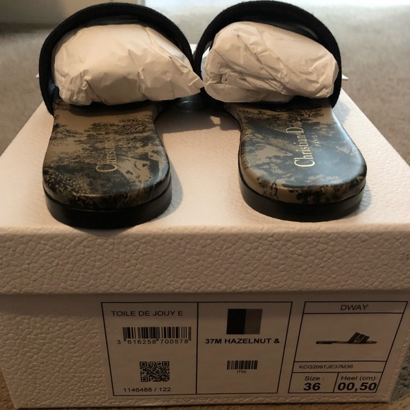 Christian Dior Dway Hazelnut Embroidered Cotton & Toile de Jouy Motif Size 36 - Picture 10 of 11